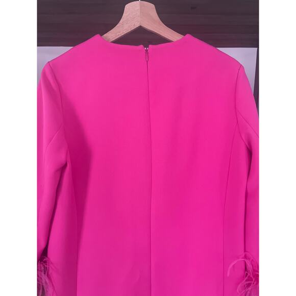 Tuckernuck Hot Pink Feather Mod Mary Dress Small - Picture 7 of 10